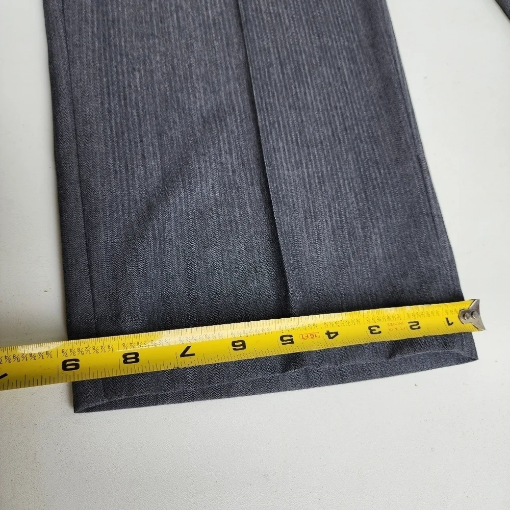 Joseph Abboud Dress Pants Mens 38x31 Flat Front Straight Slacks Trousers Gray